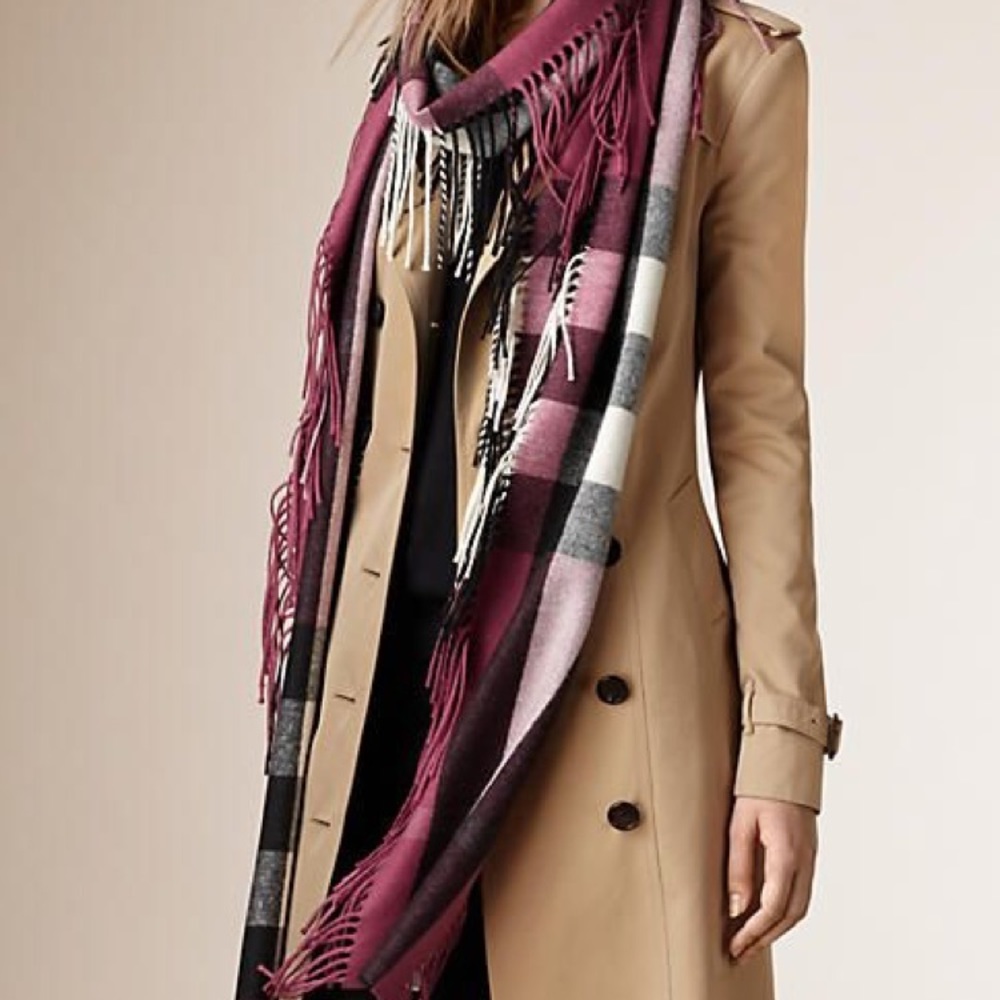Burberry Prorsum dusky heather scarf